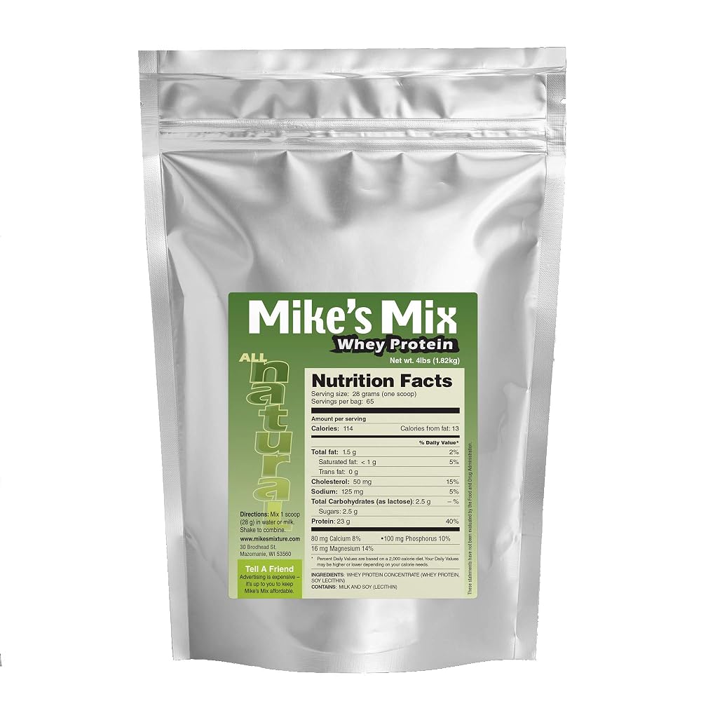 Mike's Mix Whey Protein Concentrate Unflavored - 64 oz
