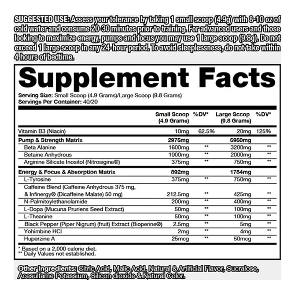 DRAGON PHARMA Venom Extreme Potency Pre-Workout Powder - 40 Servings - image 2
