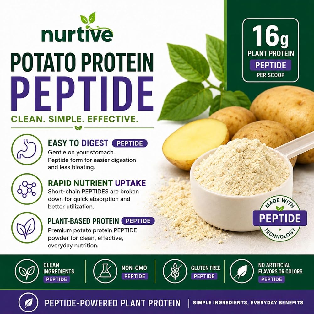 NURTIVE Potato Protein Peptide Powder - 26 Servings - image 7
