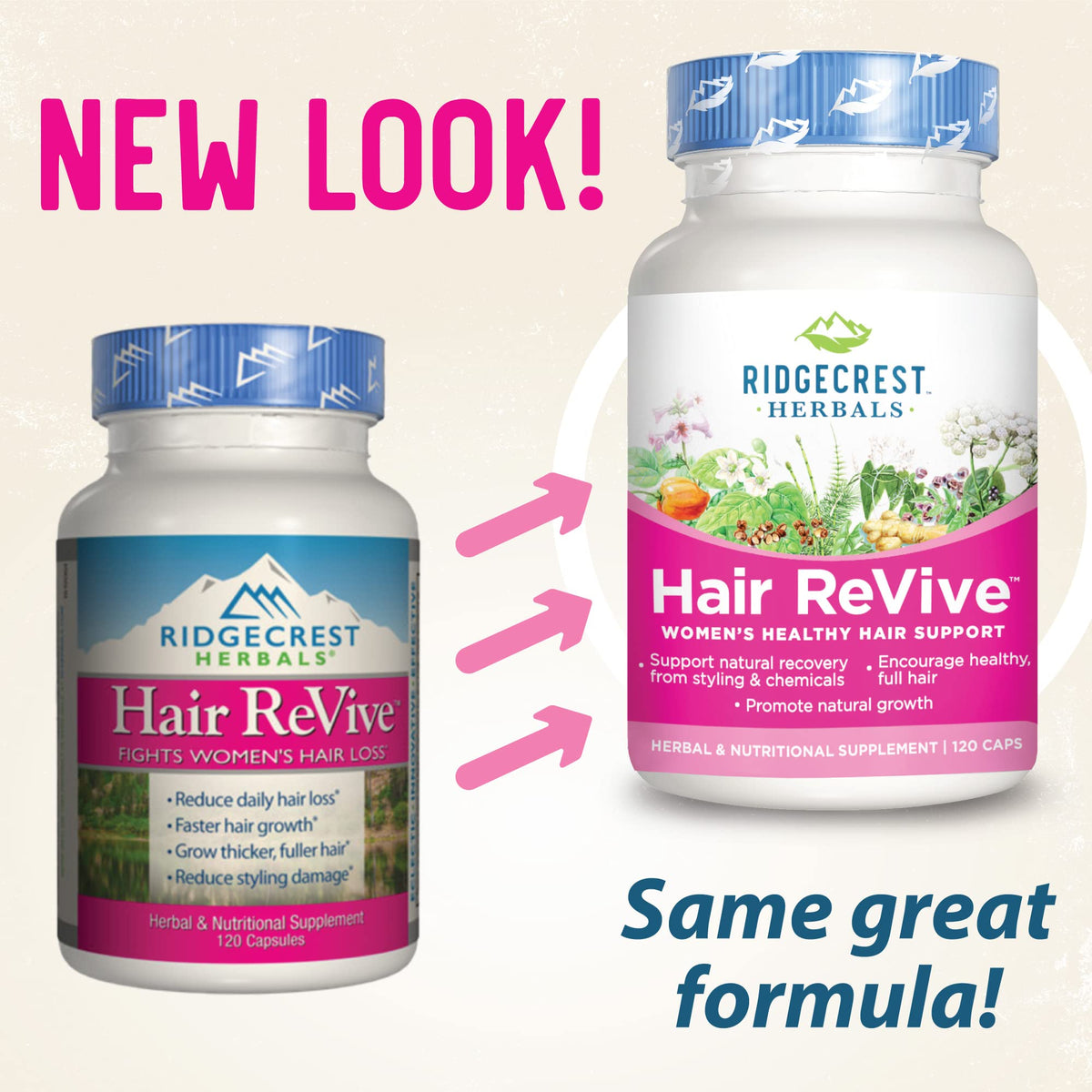 RidgeCrest Herbals Hair ReVive Supplement with Biotin 6000mcg - 120 Capsules - image 4