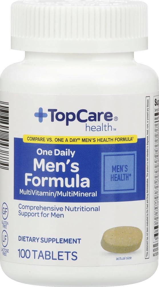Topcare One Daily Men's Formula Multivitamin - 100 Tablets