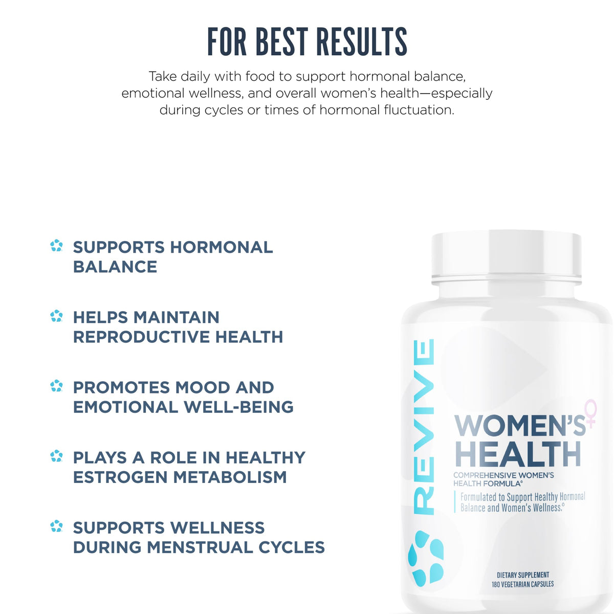 Revive MD Hormone Balance for Women - 180 Vegetarian Capsules - image 5