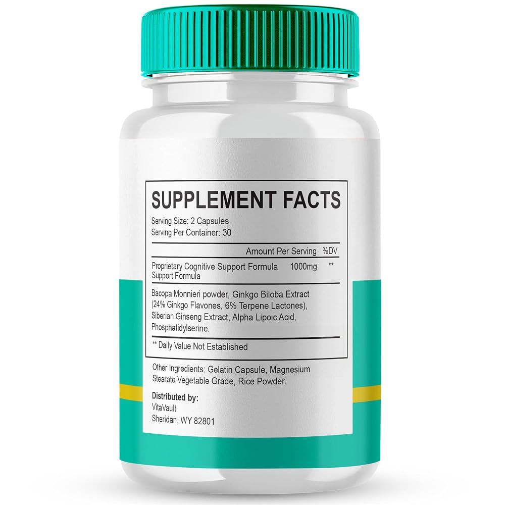Vitavault Neuro Defender Brain Supplements for Memory and Focus - 120 Capsules - image 2