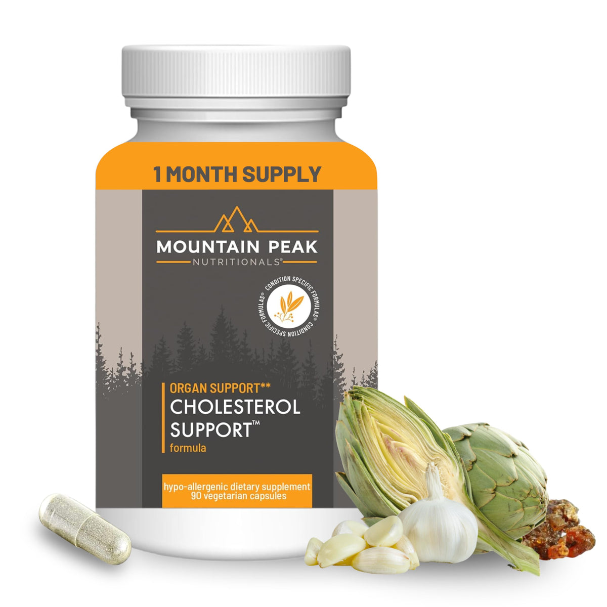 Mountain Peak Nutritionals Cholesterol Support CoQ10 Red Yeast Rice