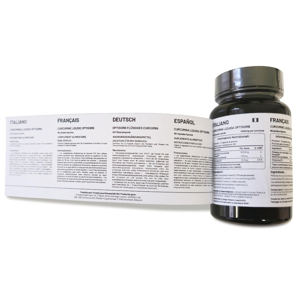 PH PROWISE Optisorb Liquid Curcumin with Vitamin D3 - 60 Liqcaps - image 5