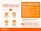 BioEmblem Turmeric Curcumin with BioPerine 95% Curcuminoids - 90 Capsules - image 3