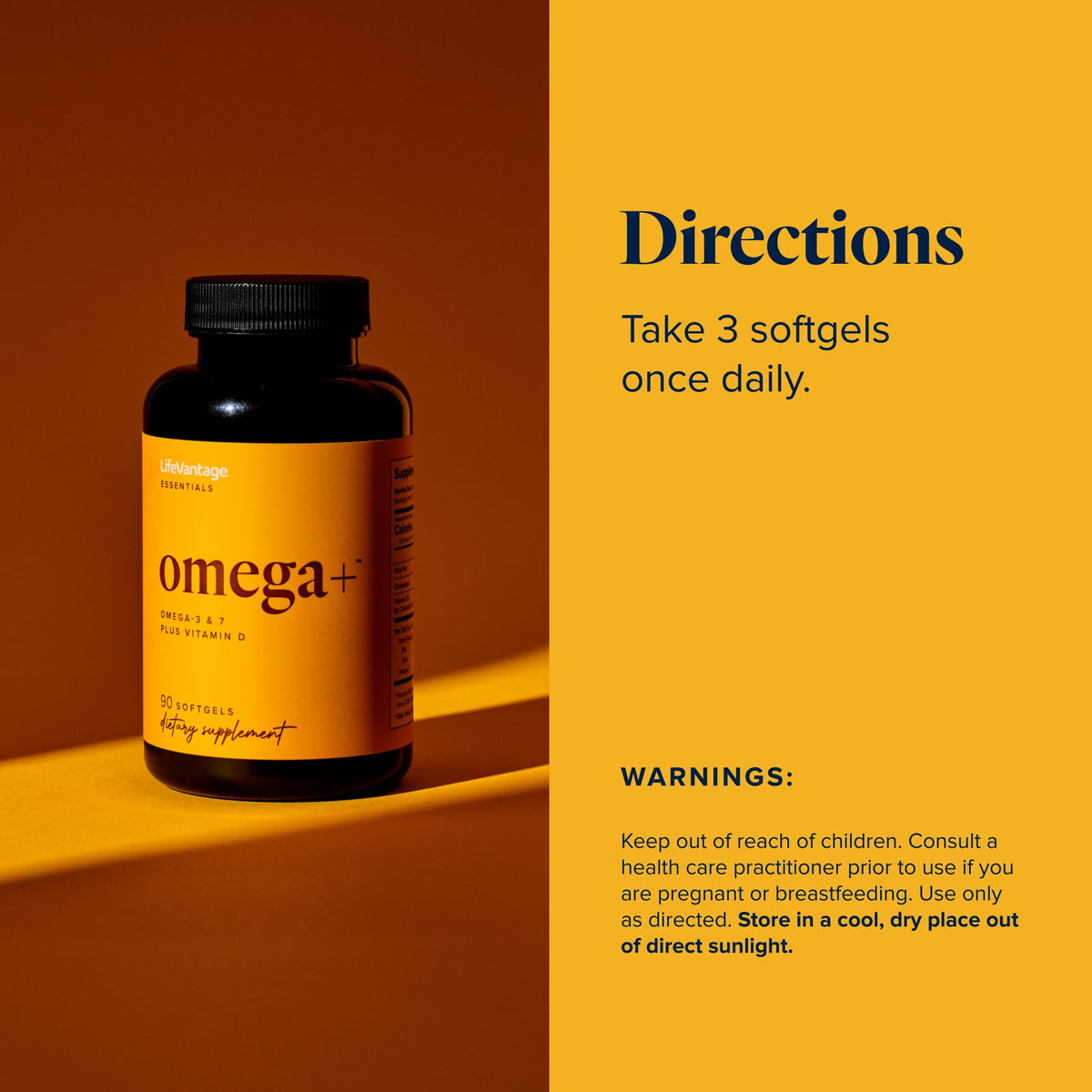 LifeVantage Omega+ Omega-3 and Omega-7 Supplement - 90 Softgels - image 6