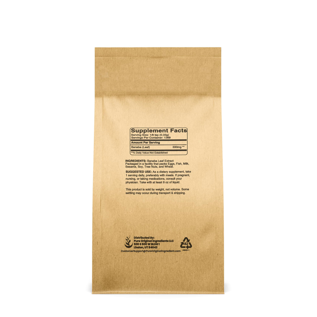 Pure Original Ingredients Banaba Leaf Powder Always Pure