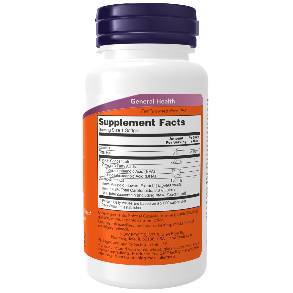 NOW Macular Vision Softgel with XanthoSight Eye Support - 50 Softgels - image 2