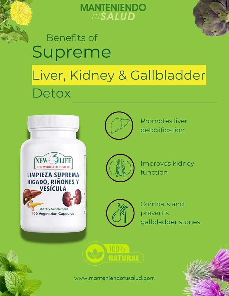 Manteniendo Tu Salud Liver, Kidney & Gallbladder Cleanse - 100 Capsules - image 5