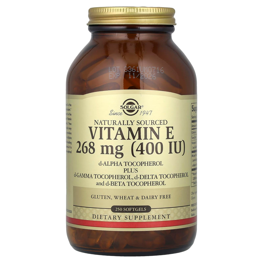 Solgar Vitamin E d-Alpha Tocopherol Complex - 250 Softgels