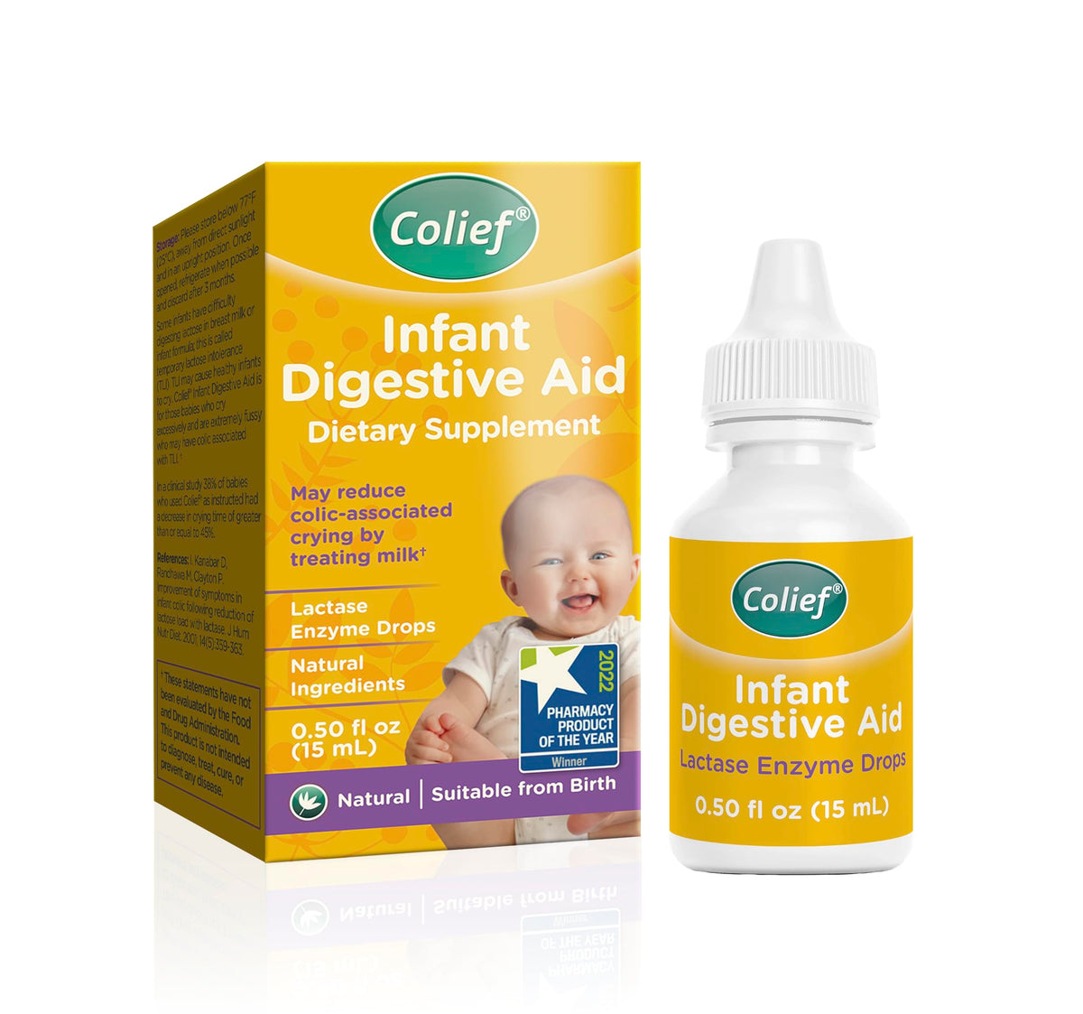 Colief Infant Digestive Aid Gas Drops for Babies - 0.5 Fl Oz