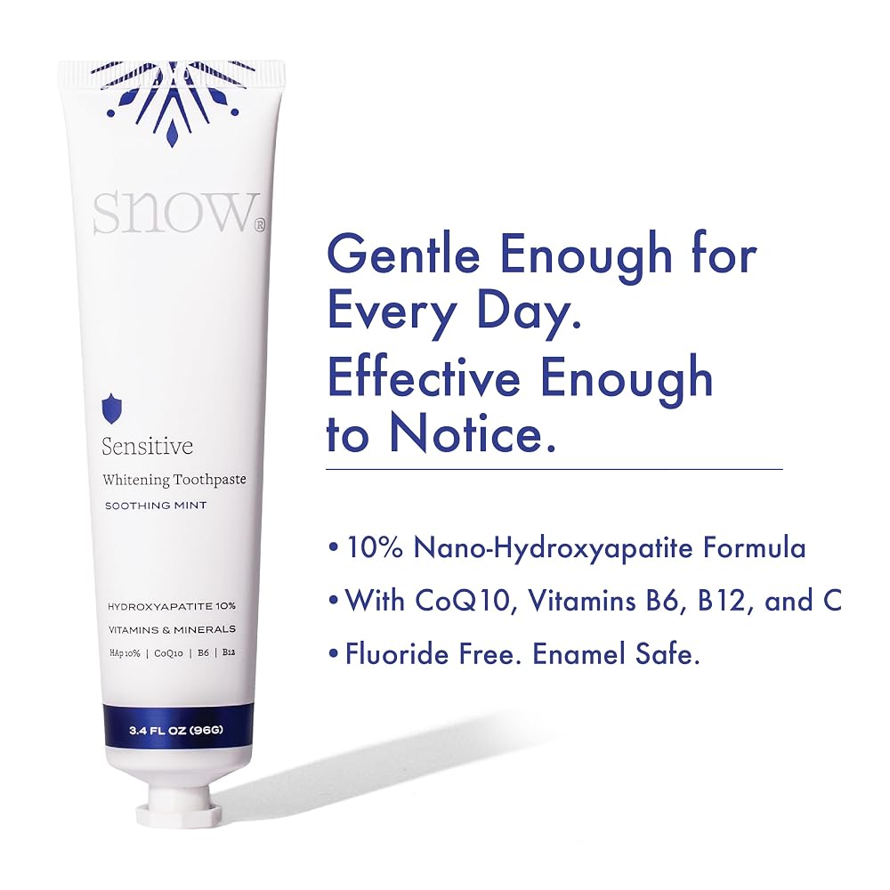 SNOW Sensitive Teeth Whitening Toothpaste with Hydroxyapatite - 3.4 oz - image 2