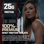 Nutrex Research IsoFit Whey Protein Powder Instantized 100% Whey