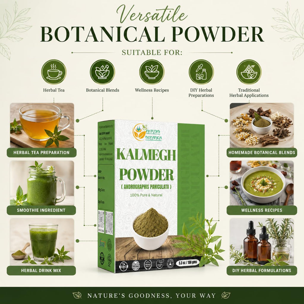 Herbs Botanica Kalmegh Powder 100% Pure Andrographis - 5.3 oz - image 3