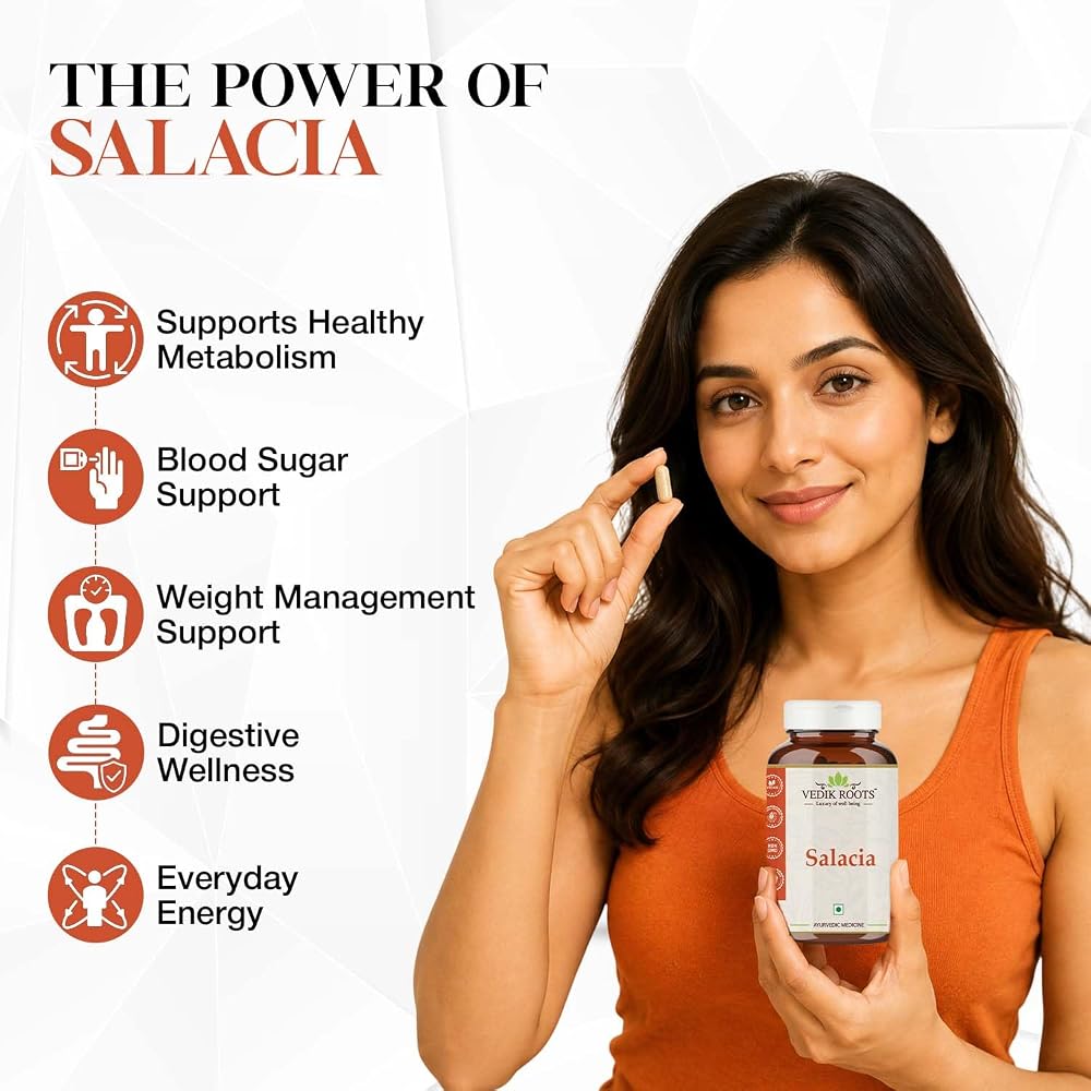 VEDIKROOTS Salacia Capsules Herbal Supplement - 60 Vegetarian Capsules - image 5