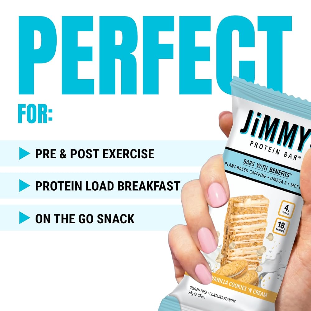 JiMMYBAR! - 12 Count - Functional Snack with Real Food Ingredients