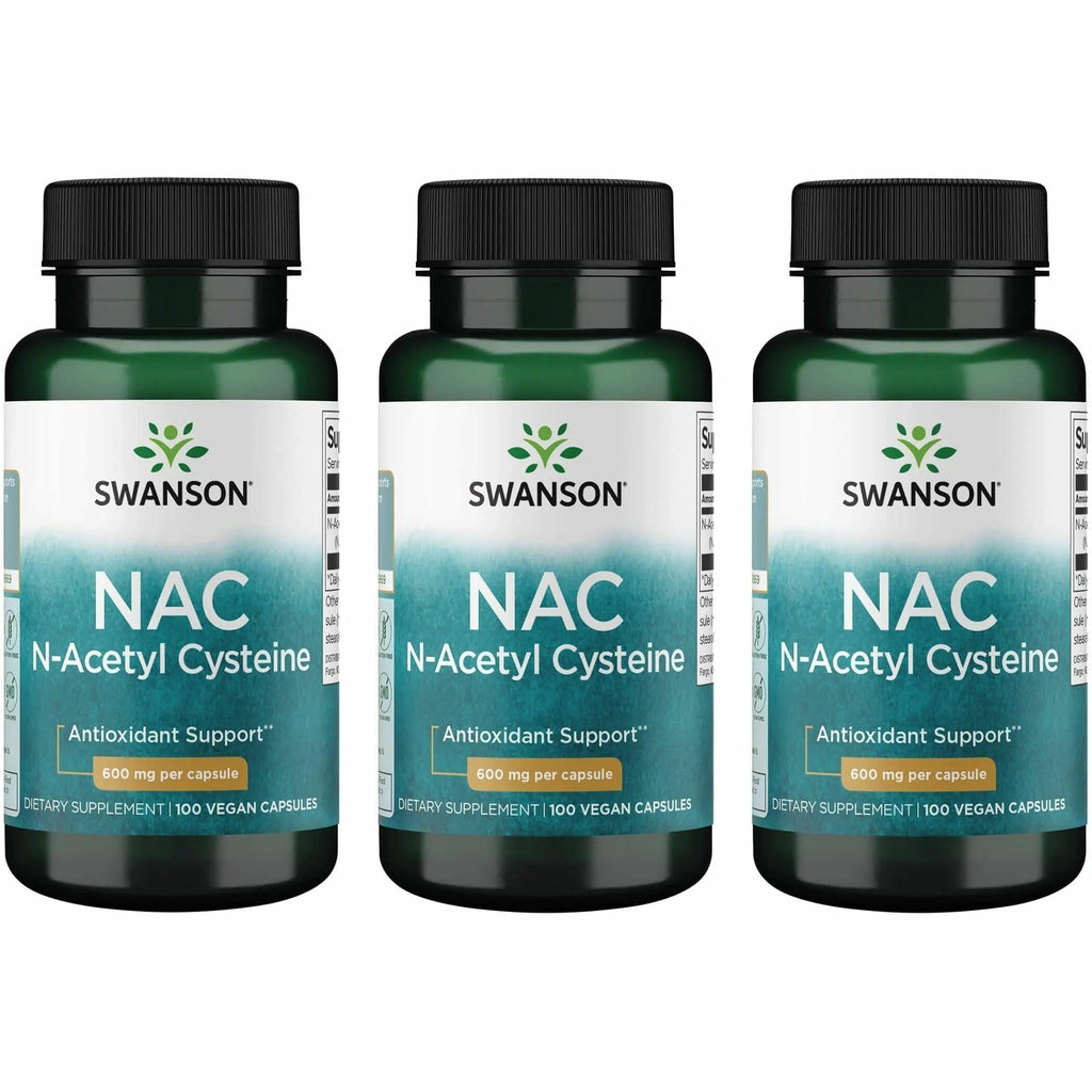 Swanson NAC N-Acetyl Cysteine 600 mg - 300 Vegan Capsules