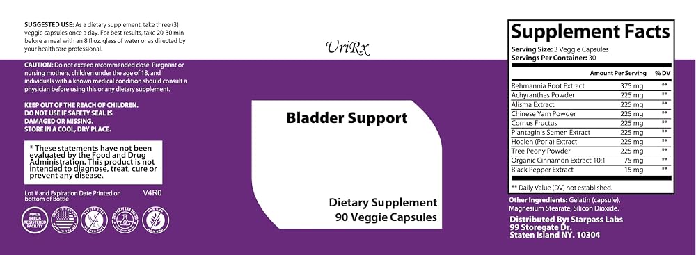 StarPass Labs Bladder Ultra Control Support - 90 Capsules - image 3