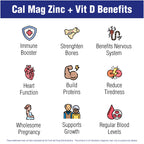 Natural Systems Calcium Magnesium Zinc Vitamin D - 60 Tablets - image 4