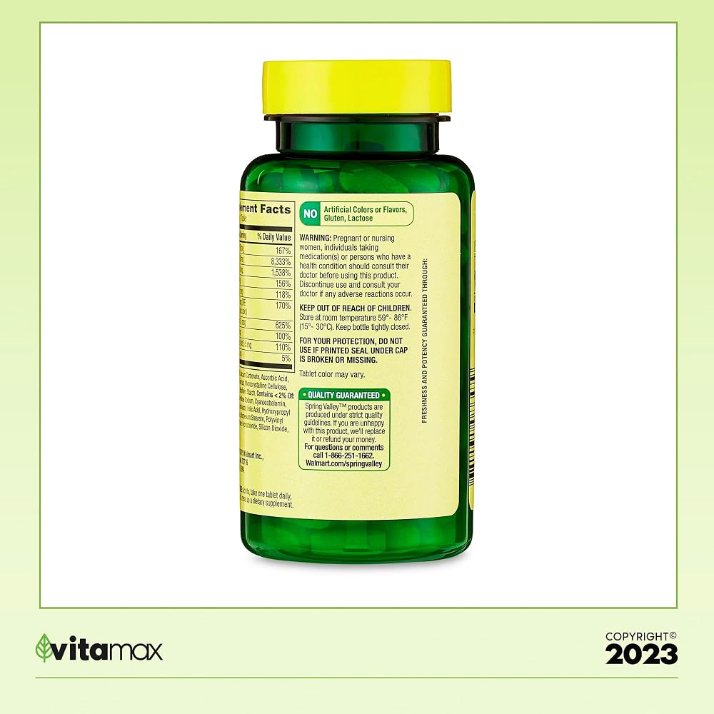 Generic Spring Valley Super Vitamin B-Complex Tablets - 250 Count - image 8