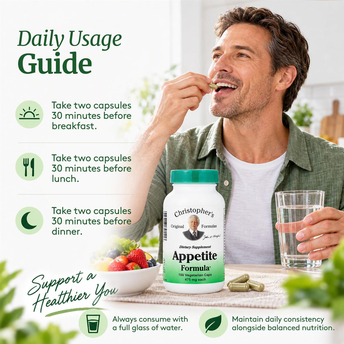 Christopher's Original Formulas Appetite Formula - 100 Capsules - image 5
