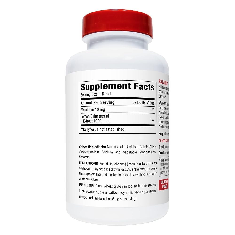 Leader Melatonin 10mg Sleep Support - 120 Capsules - image 2