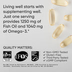 Sports Research Omega-3 Fish Oil 1250mg Alaska Pollock - 240 Softgels - image 4