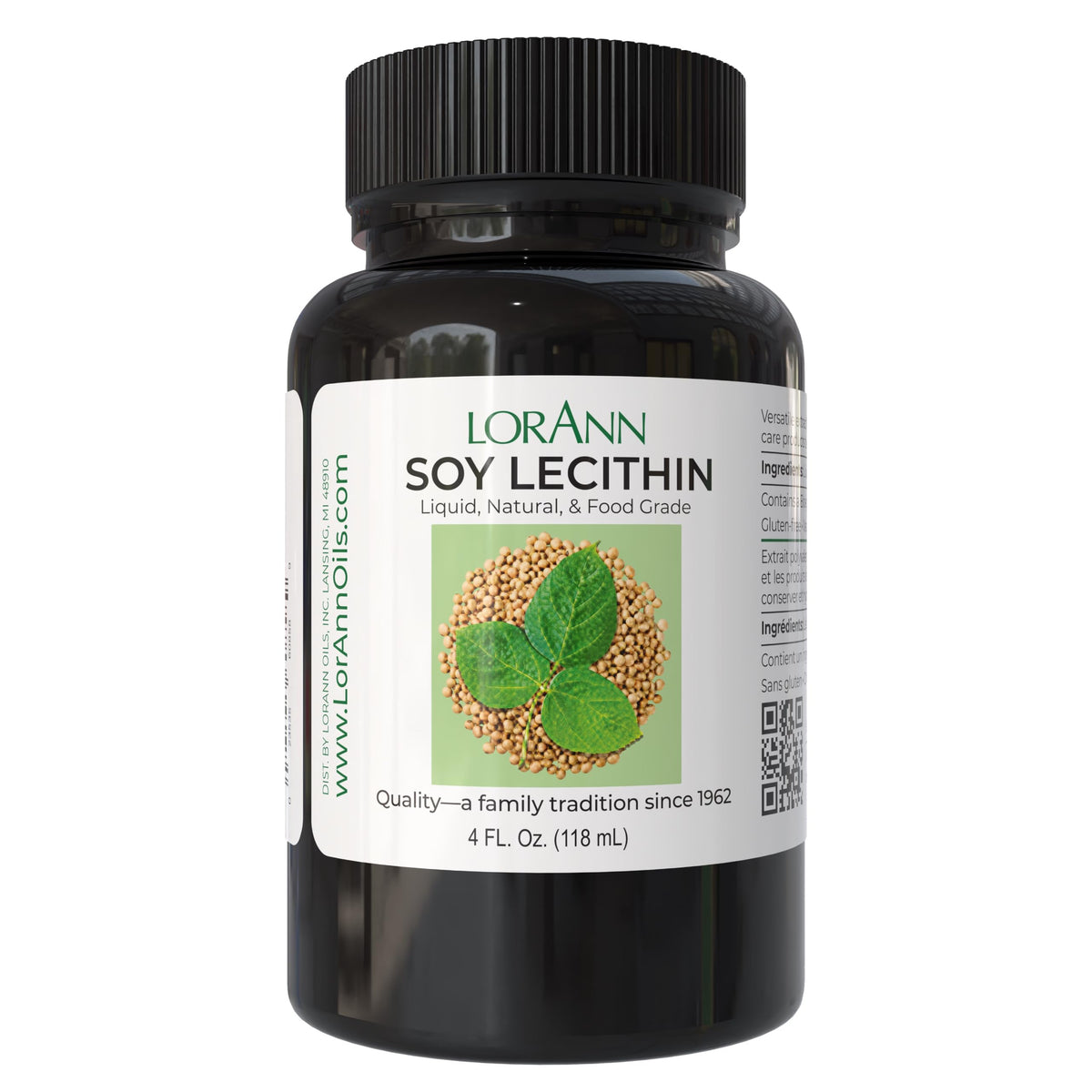 LorAnn Oils Natural Liquid Soy Lecithin - 4 Fl Oz