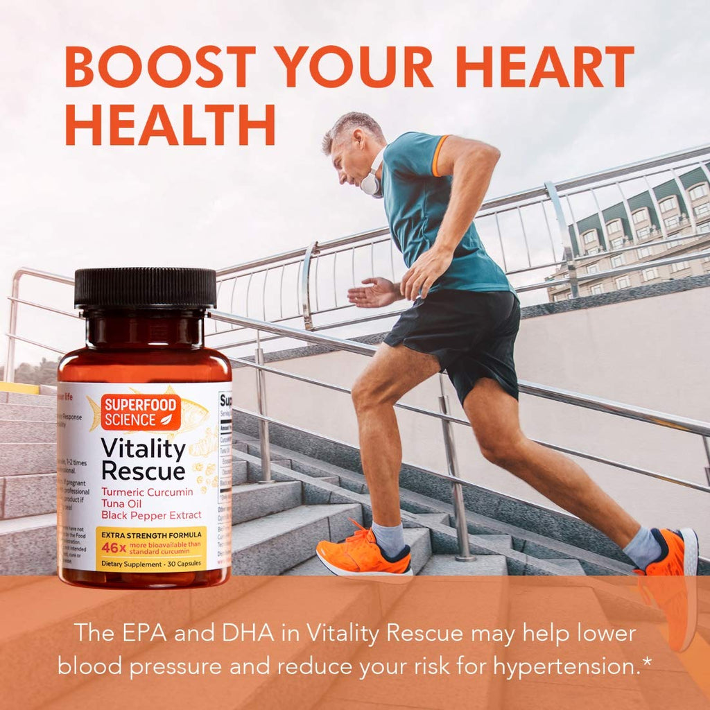 Superfood Science Vitality Rescue Omega-3 with Turmeric Curcumin - 30 Capsules - image 5