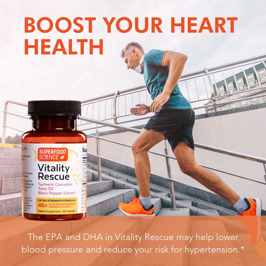Superfood Science Vitality Rescue Omega-3 with Turmeric Curcumin - 30 Capsules - image 5