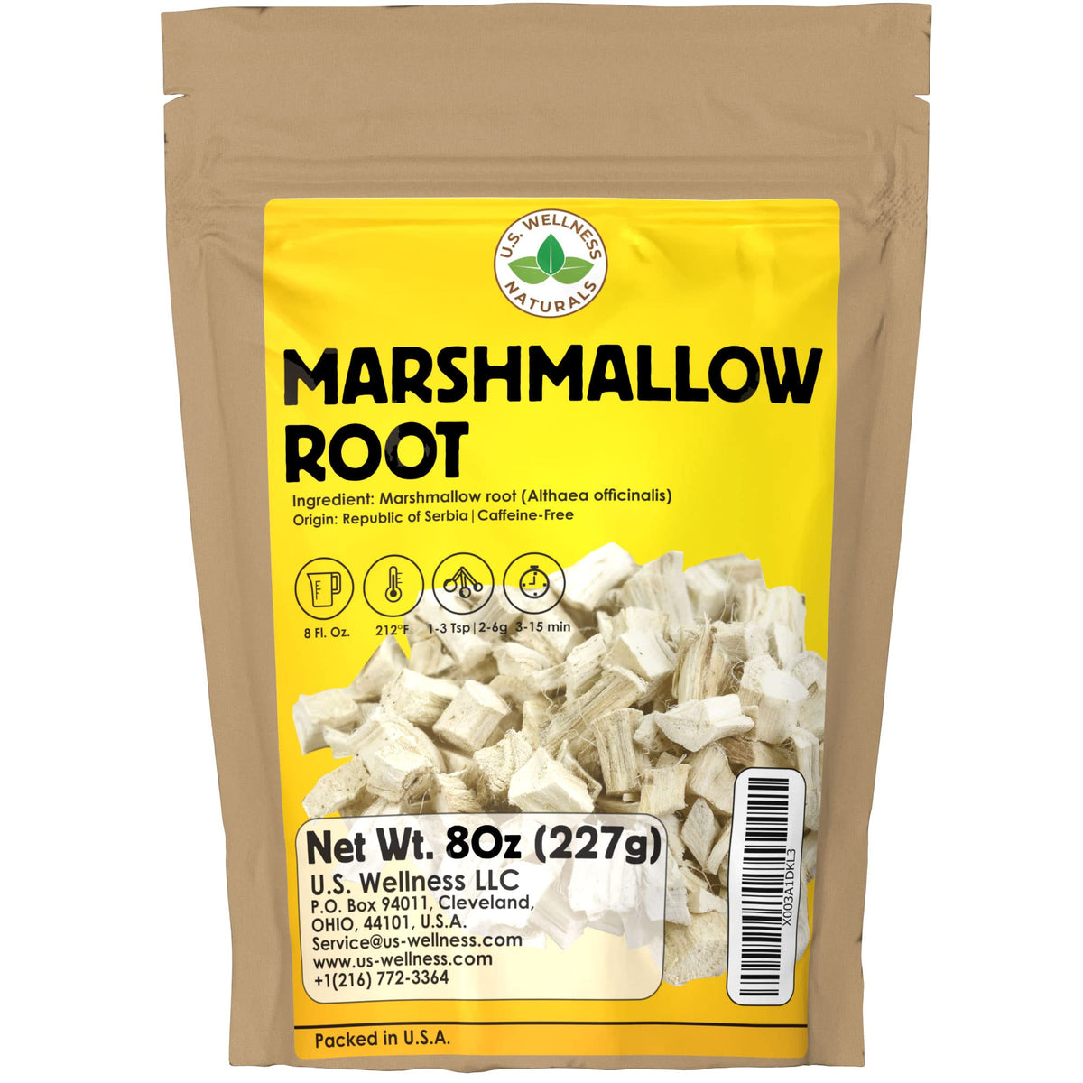 U.S. Wellness Naturals Marshmallow Root Herb Tea - 8 oz