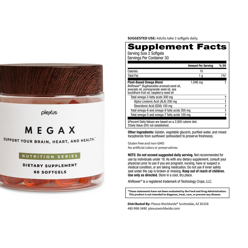 Plexus MegaX Omega-3 Plant-Based Softgels - 60 Count - image 6