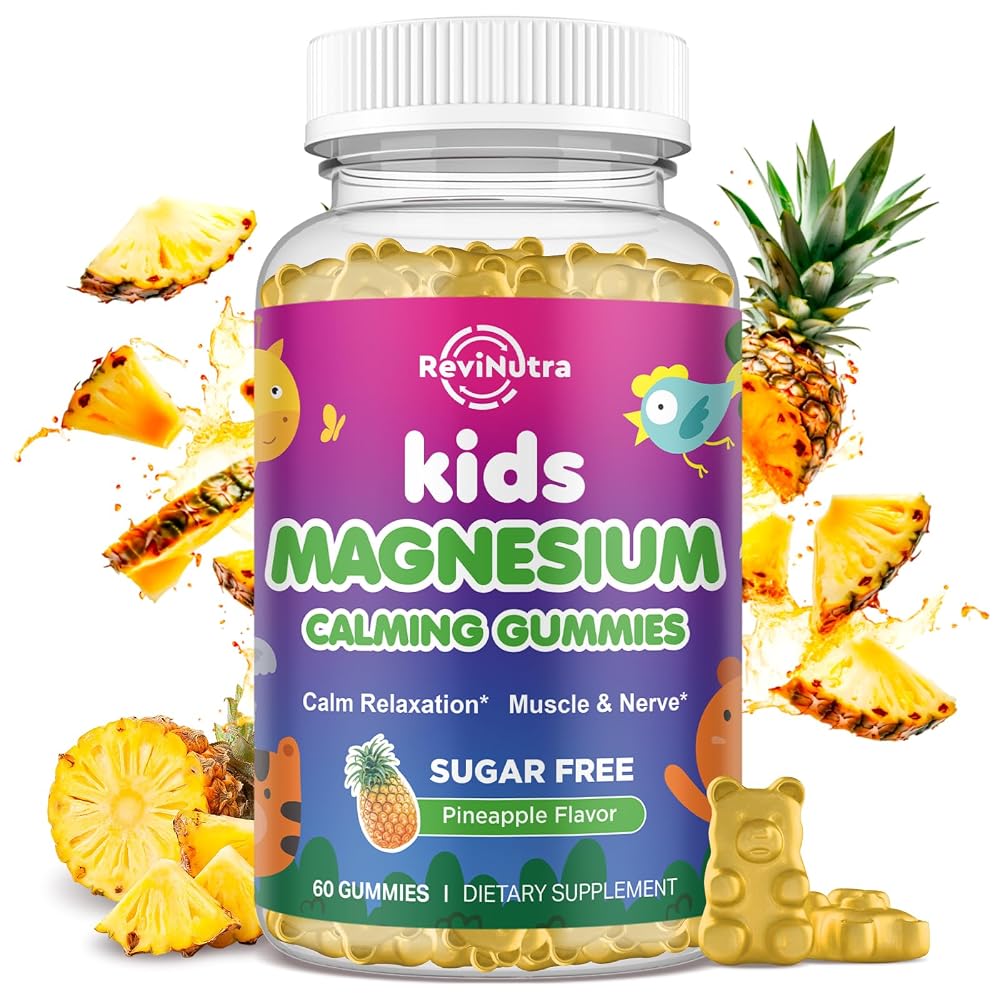 ReviNutra Magnesium Gummies for Kids - Magnesium Glycinate Gummies