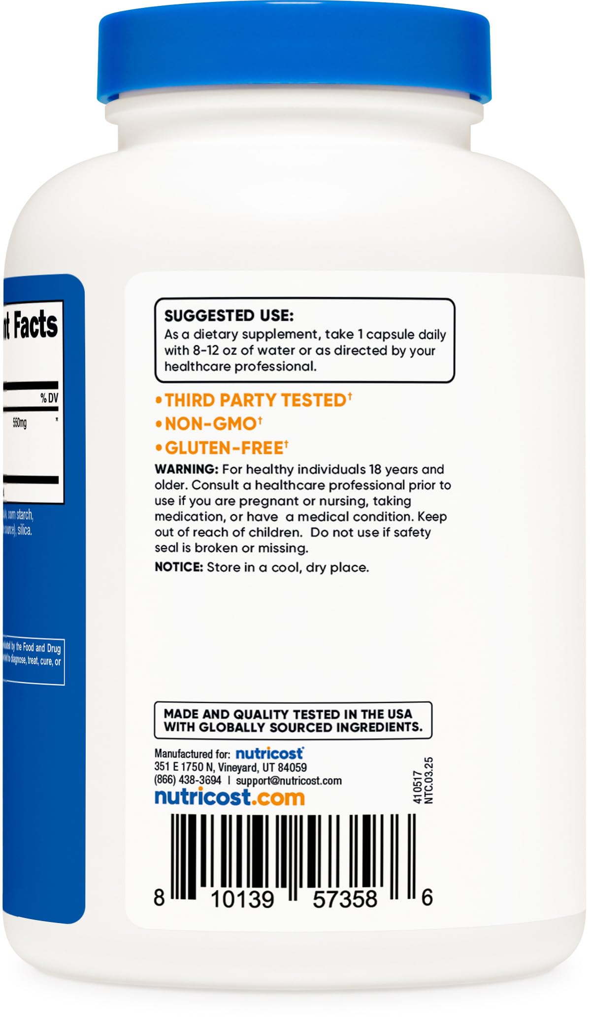 Nutricost Ginger Root Extract 550mg - 240 Capsules - image 4