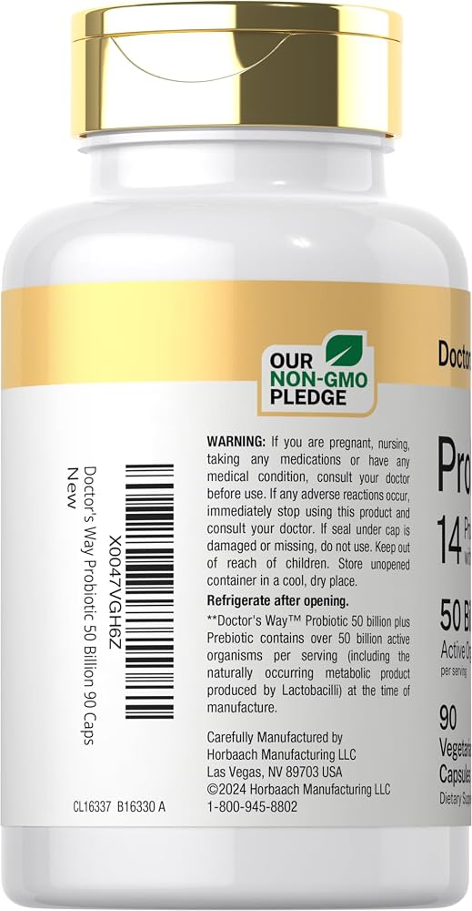 Doctor's Way Probiotic 50 Billion CFU 14 Strains - 90 Capsules - image 3
