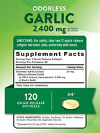 Nature's Truth Odorless Garlic 1200 mg - 360 Softgels - image 2