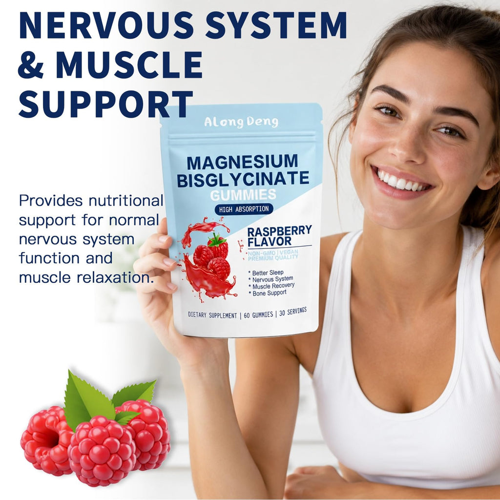 ALongDeng Magnesium Bisglycinate Gummies - 60 Gummies - image 5