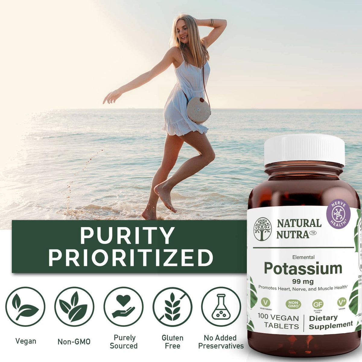 Natural Nutra Elemental Potassium Gluconate Supplement Parent