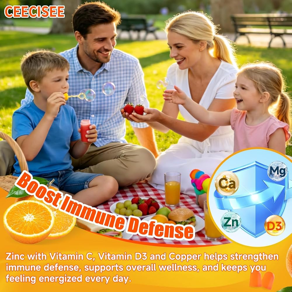 Ceecisee Calcium Magnesium Zinc Gummies with D3 K2 - 120 Count - image 4