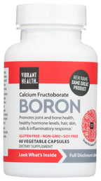 Vibrant Health Super Natural Boron with Calcium Fructoborate - 60 Capsules - image 4