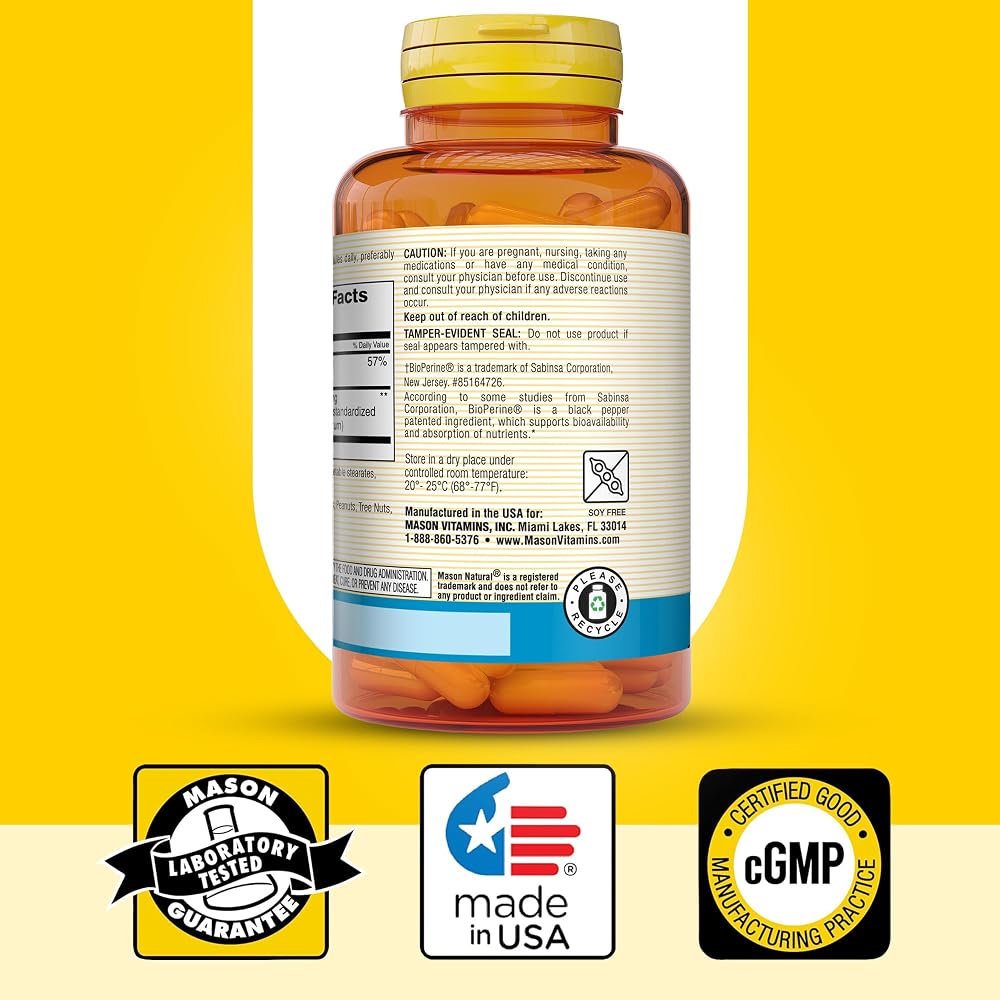 Mason Natural Magnesium Glycinate 240 mg - 60 Capsules - image 6