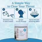 Baraka Throat Ease Sea Salt Gargle with Essential Oils - 4 oz - image 6