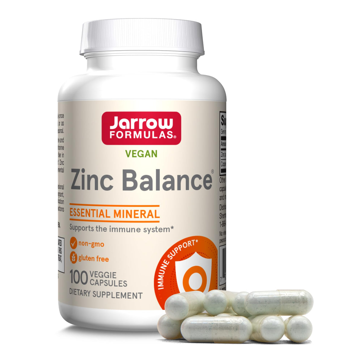 Jarrow Formulas Zinc Balance 15 mg with Copper - 100 Capsules
