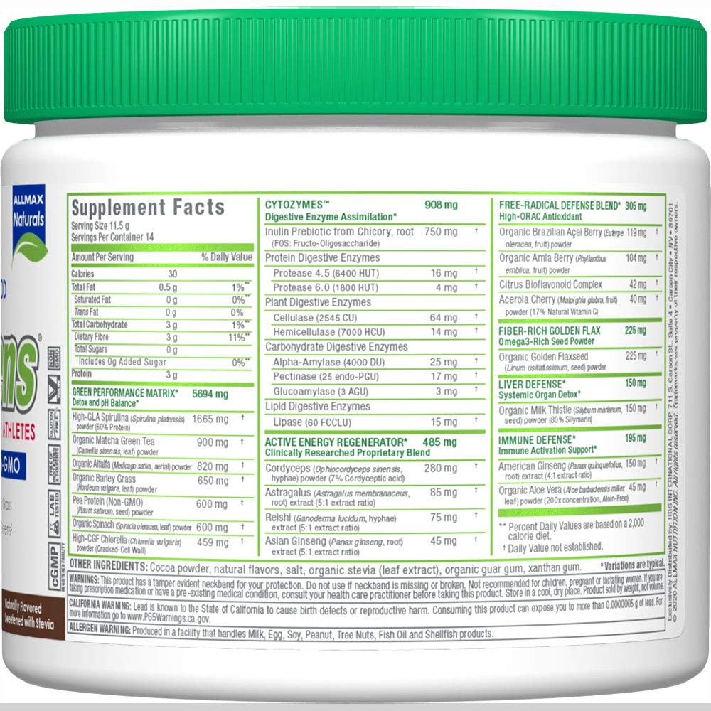 ALLMAX CytoGreens Super Greens Powder