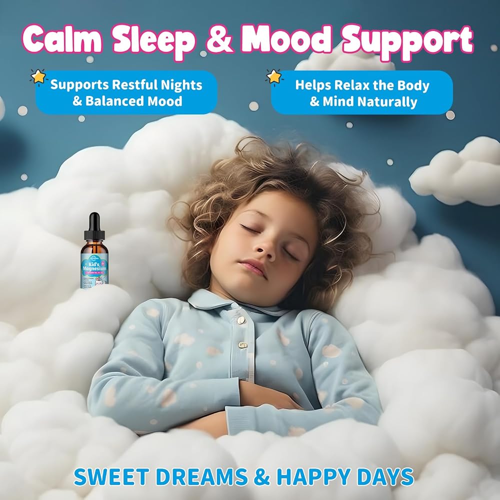 ReviNutra Kids Magnesium Glycinate Liquid Drops with Omega-3