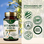 Nature's Nutrition Vitamin E 180mg Per Serving - E Vitamins DL-Alpha