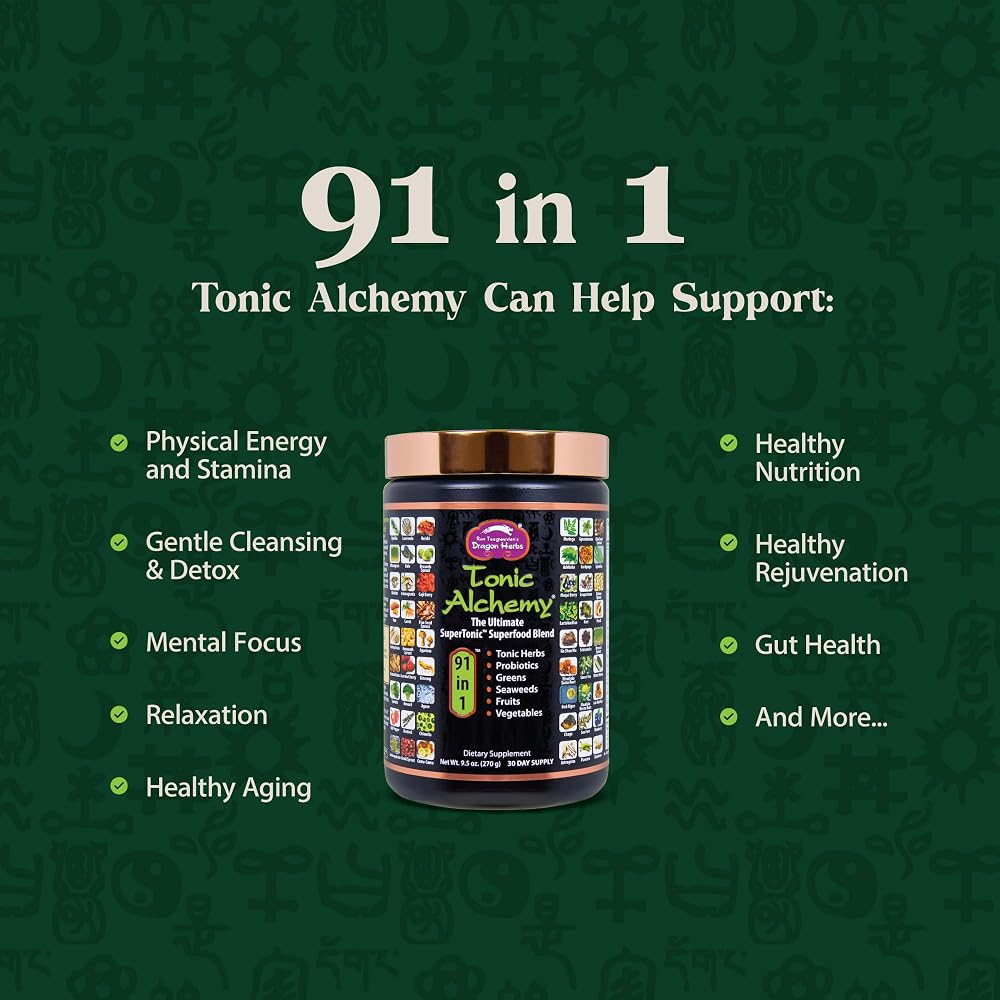 Dragon Herbs Tonic Alchemy Superfood Greens Powder - 1 Packet - image 3