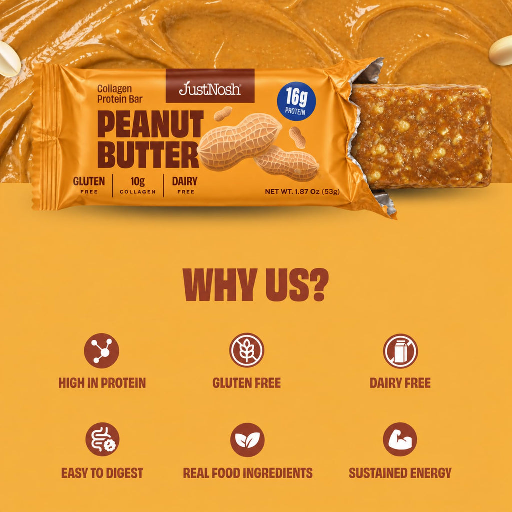 JustNosh Collagen Protein Bars