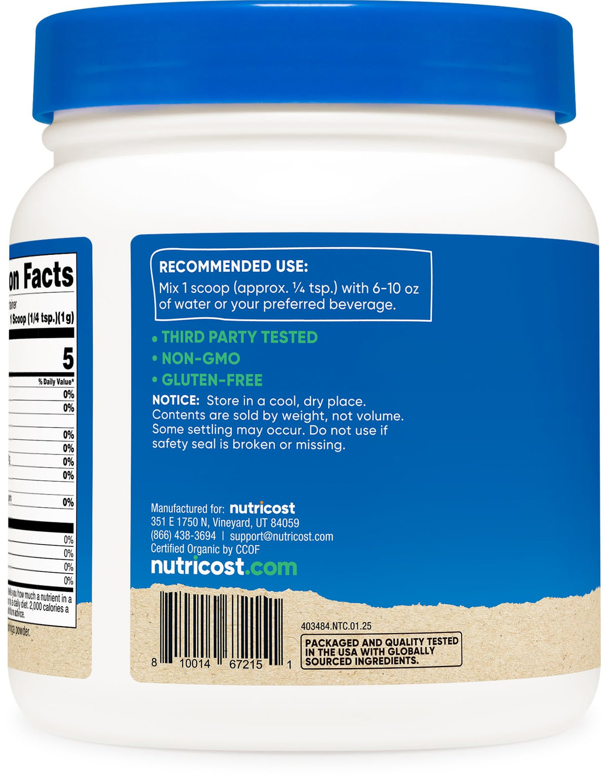 Nutricost Organic Moringa Powder - 16 oz - image 4